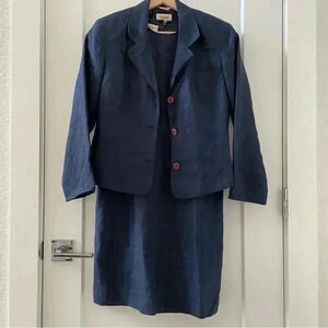 Talbots Dress Blazer Set Business Attire Workwear Career Wear Irish Linen